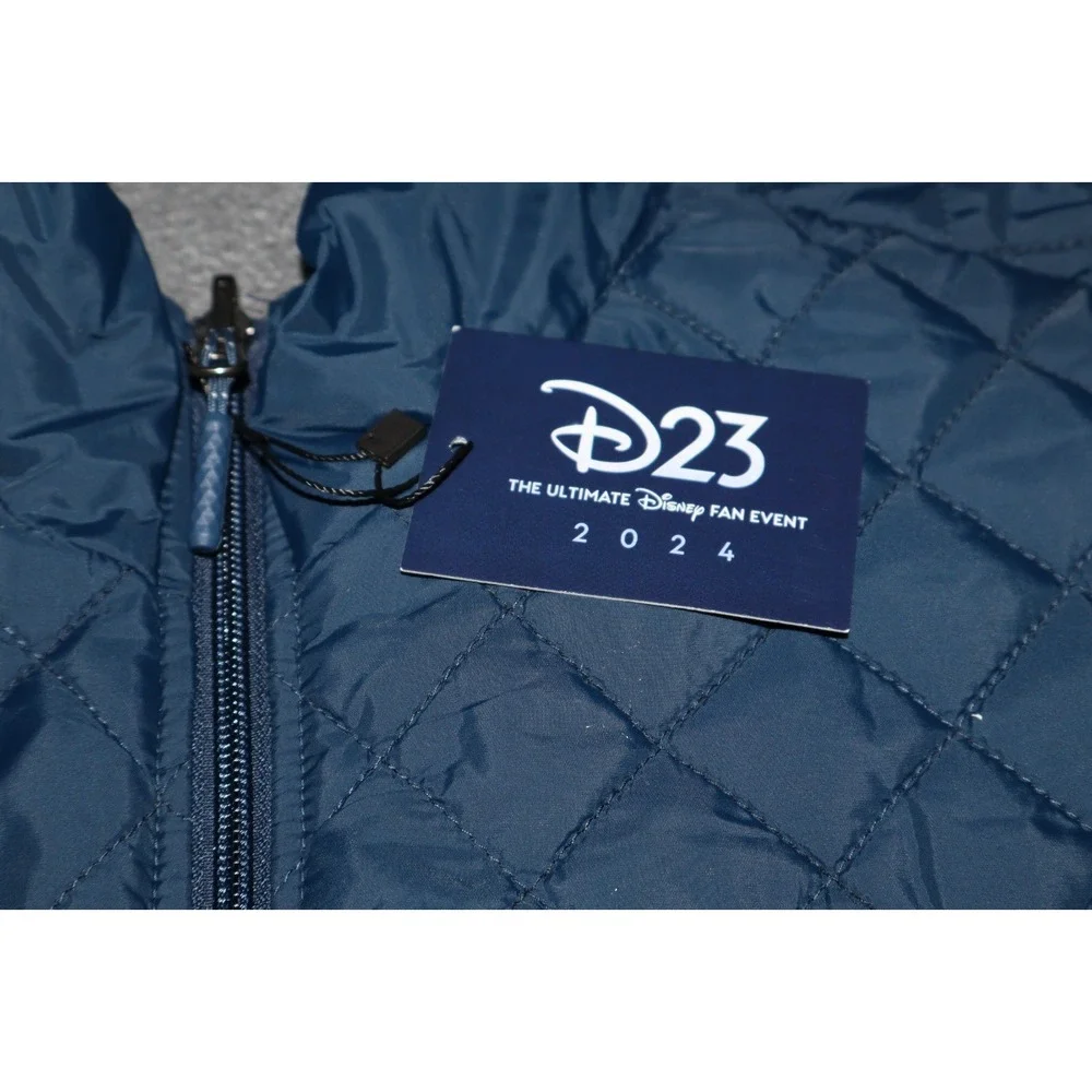 DISNEY D23 2024 Quilted Blue Mickey Sorcerer Vest XXXL Women's 2XL XXL NEW